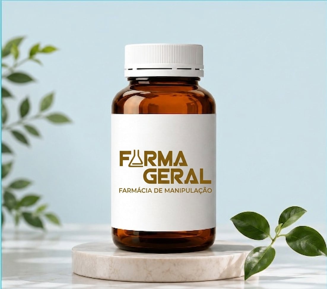 Frasco de fórmula manipulada da Farma Geral